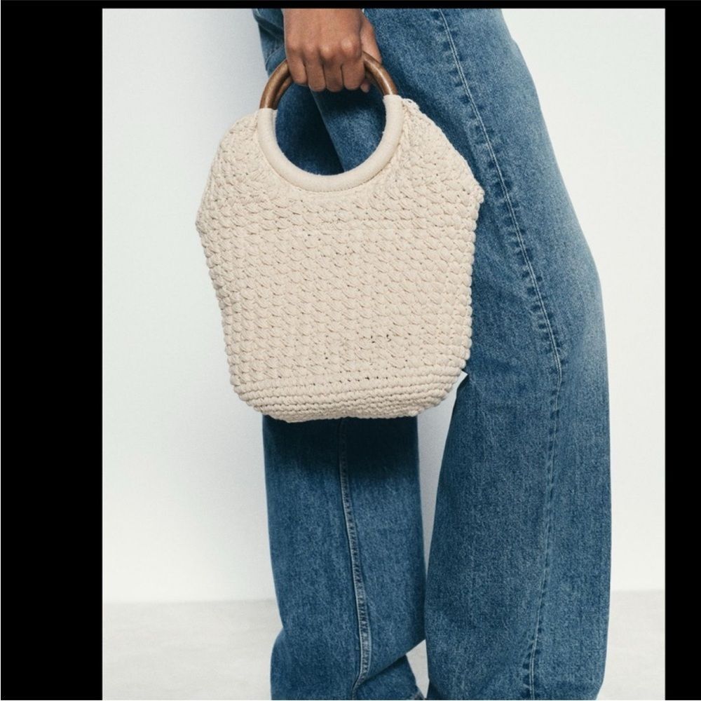Zara Macramé bucket bag - Picture 2 of 11
